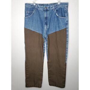 Wrangler Pro Gear Brush Pants Briar Guard Mens 38x30 Brown Hunting Chore Barn